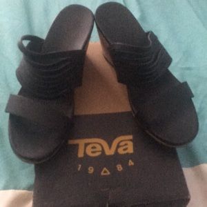 Teva brand black sandals